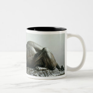 Taza Bicolor Tigre que devora un cocodrilo, 1832 (bronce)