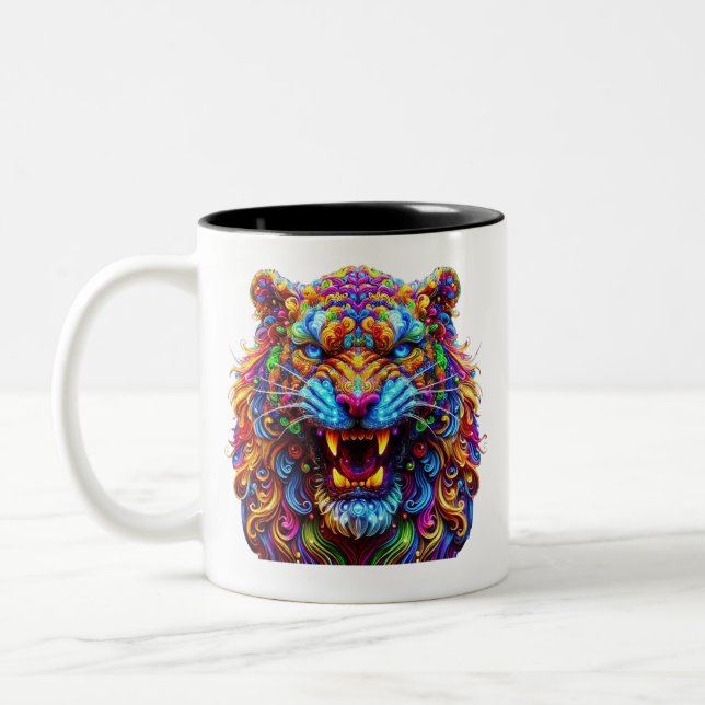 Taza Bicolor Tigre resplandeciente (Izquierda)