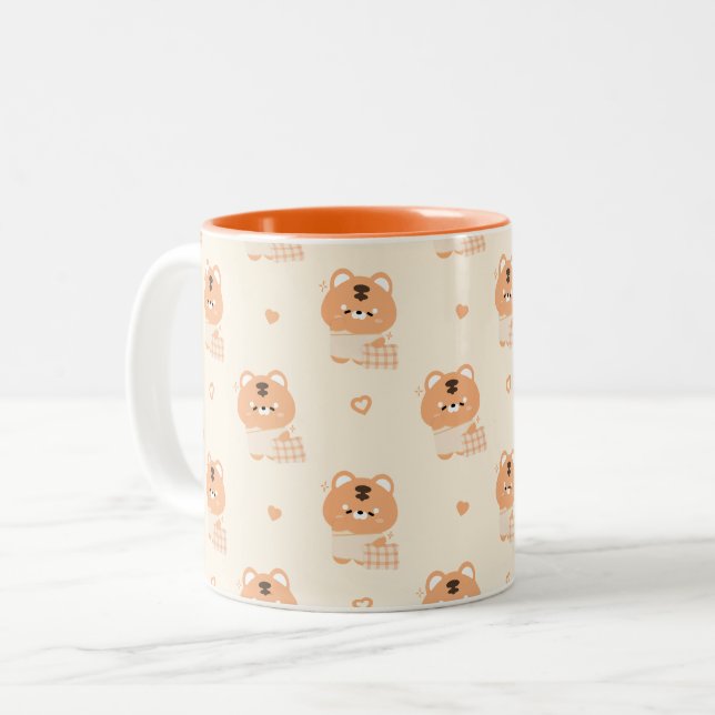 Taza Bicolor Tigre somnoliento (Anverso izquierdo)