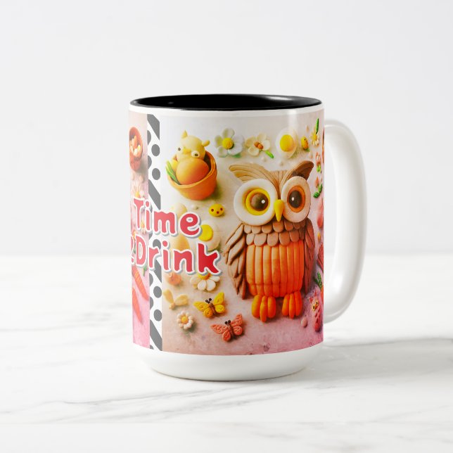 Taza Bicolor Time2Drink _ Mug 10$ (Anverso derecho)
