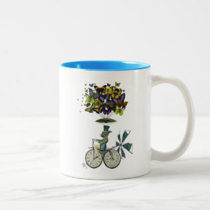 Taza Bicolor Time Flies Rabbit
