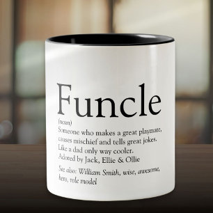 Taza Bicolor Tío Divertido Funcle Definición Dicho