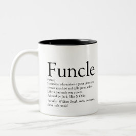Taza Bicolor Tío favorito Definición moderna del tío moderno