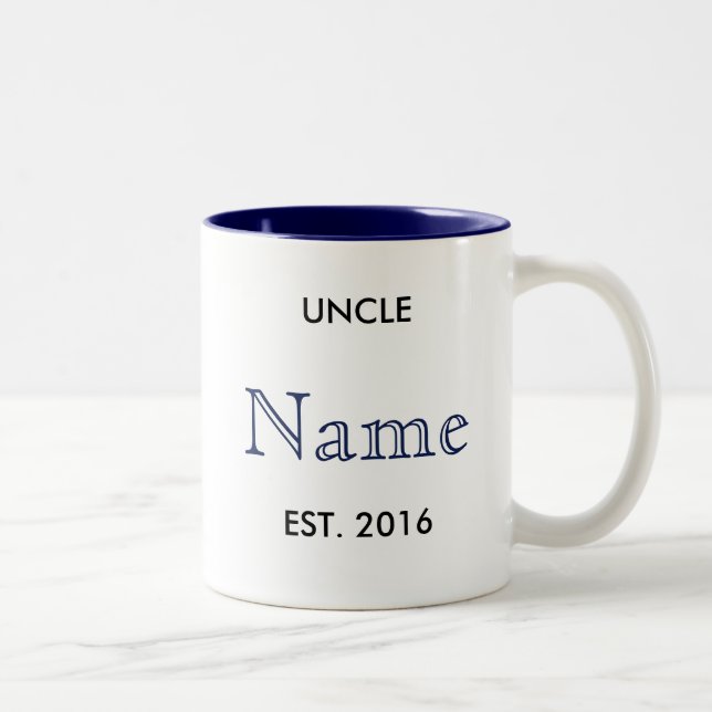Taza Bicolor ¡Tío Pregnancy Announcement Mug! (Derecha)