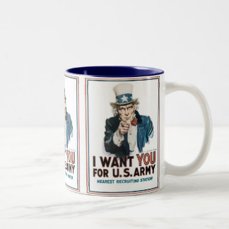 Taza Bicolor Tío Sam "¡Te Quiero!"