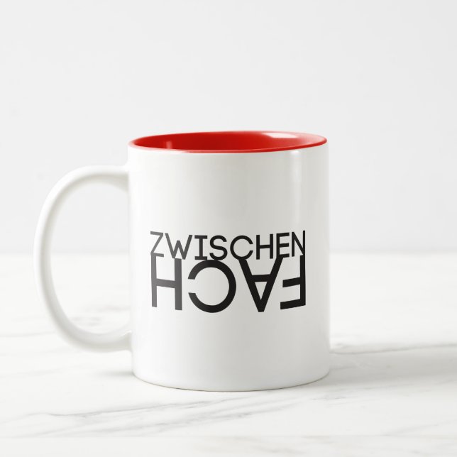 Taza Bicolor Tipo de voz zwischenfach cabeza abajo (Izquierda)