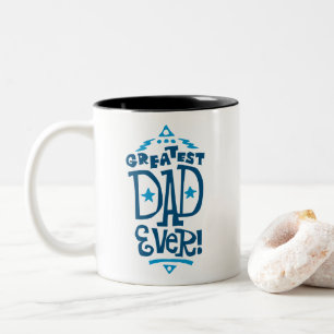 Taza Bicolor Tipo retro de mediados de siglo Gran Papá Nunca Mu