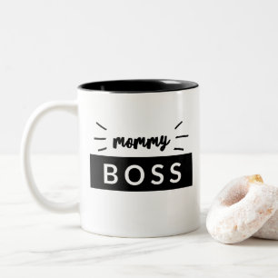 Taza Bicolor Tipografía a juego de la declaración de Boss de 