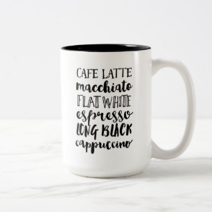 Taza Bicolor Tipografía de Coffee Lovers de dos tonalidades Mug