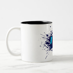 Taza Bicolor Tipografía de grafiti de hielo Diseño de arte call