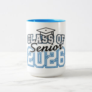 Taza Bicolor Tipografía de Orgullo de Sénior de la Clase de 202