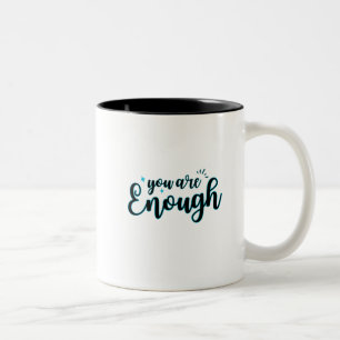 Taza Bicolor Tipografía minimalista moderna Cota de amor propio