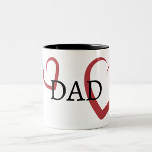 Taza Bicolor Tipografía PAPÁ
