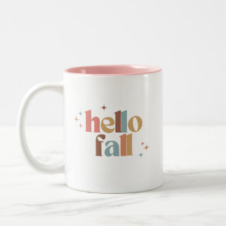 Taza Bicolor Tipografía retro de otoño