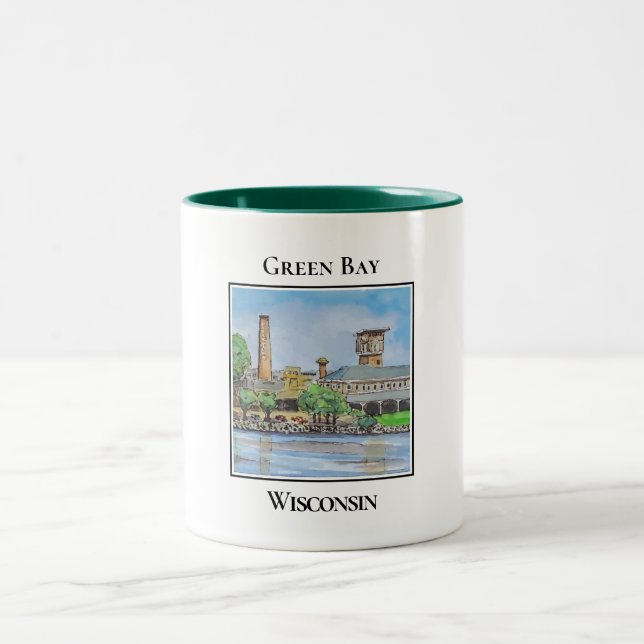 Taza Bicolor Titletown, Green Bay Wisconsin (Centro)