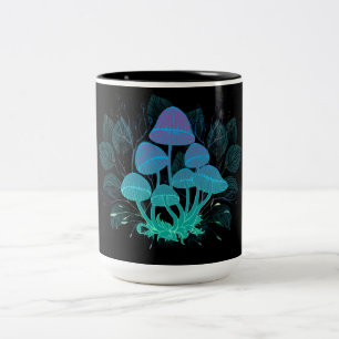 Taza Bicolor Toadstools en Bushes