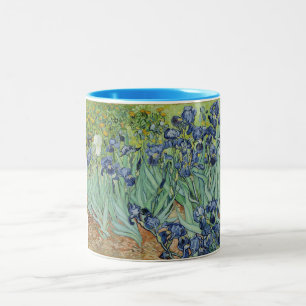 Taza Bicolor Todavía de Van Gogh vida: Florero con los iris