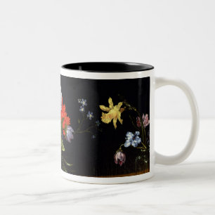 Taza Bicolor Todavía vida de flores