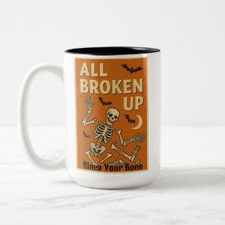 Taza Bicolor Todo destrozado desde que te fuiste