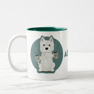 Taza Bicolor Todo el café [Westie]
