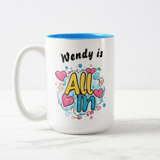 Taza Bicolor Todo en" Café personalizado