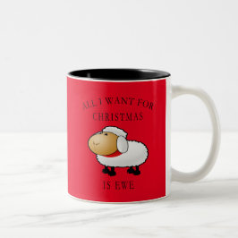 Taza Bicolor Todo Lo Que Quiero De Los Navidades Es Ewe