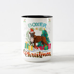 Taza Bicolor Todo lo que quiero es que los Navidades de Boxer d