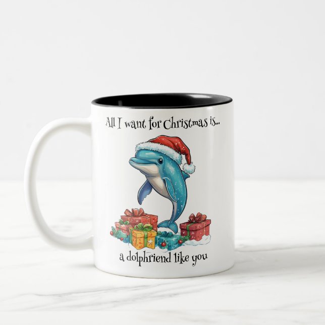 Taza Bicolor Todo lo que quiero para Navidades es... (Izquierda)