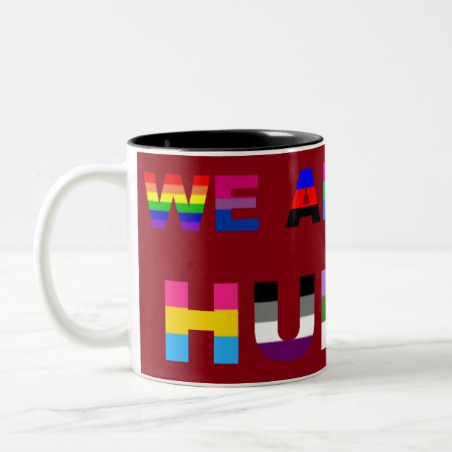 Taza Bicolor Todo Rojo Humano (Izquierda)