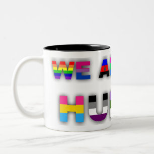 Taza Bicolor Todo ser humano blanco
