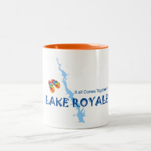 Taza Bicolor Todo viene en el lago Royale