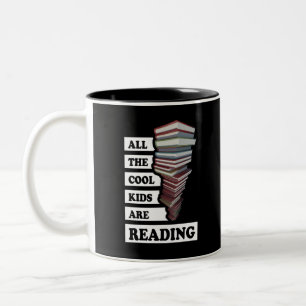 Taza Bicolor Todos los chicos geniales están leyendo - para los