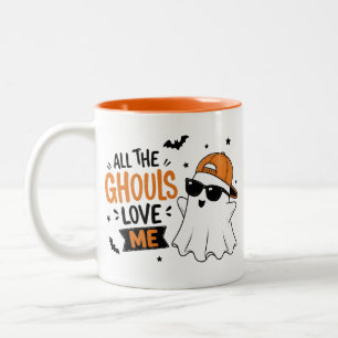 Taza Bicolor Todos los demonios me aman – Fantasma divertido de