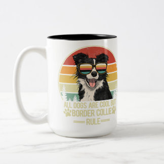 Taza Bicolor todos los perros son geniales, pero la regla de la