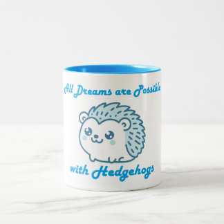 Taza Bicolor Todos los sueños y erizos