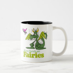 Taza Bicolor Todos mis amigos son hadas