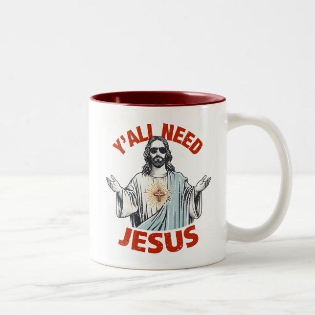 Taza Bicolor Todos necesitan a Jesús (Derecha)