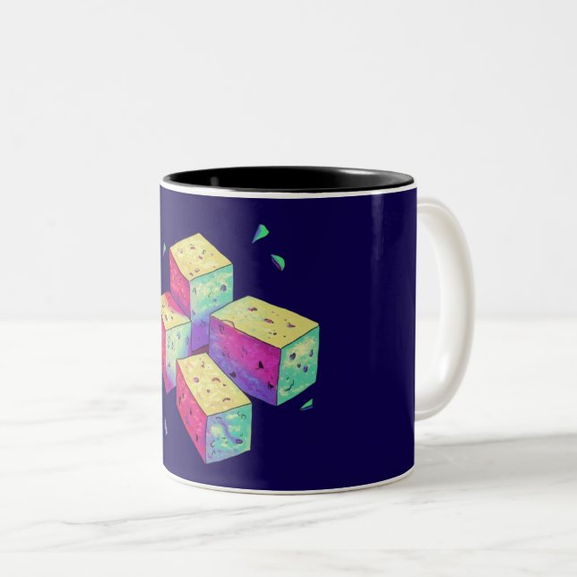 Taza Bicolor Tofu-tastic (Anverso derecho)