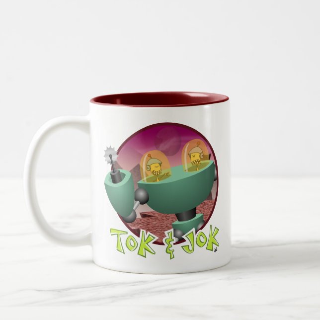 Taza Bicolor TokBOT y JokBOT Mug (Izquierda)