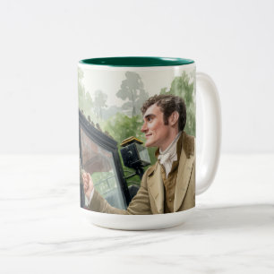 Taza Bicolor Tom ayudando a Mary a bajar de un carruaje
