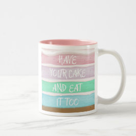 Taza Bicolor Toma tu pastel