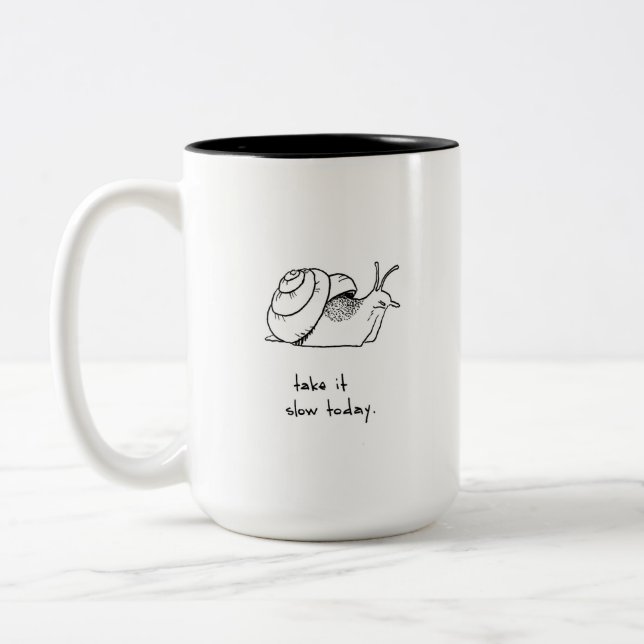 Taza Bicolor Tómalo con calma (Izquierda)