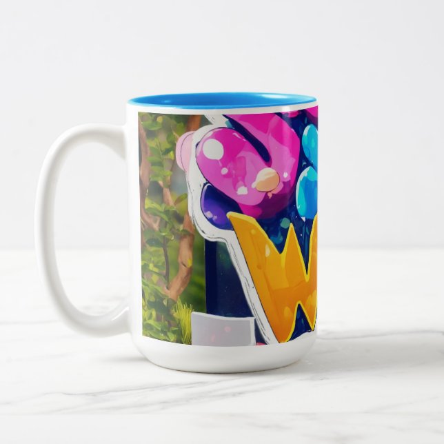 Taza Bicolor Tomas de estilo inteligente (Izquierda)