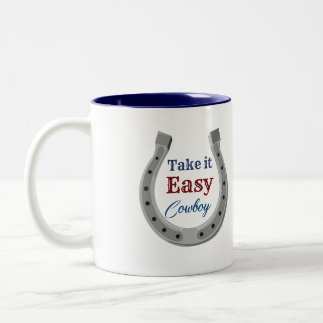 Taza Bicolor Tómate Cowboy fácil (Izquierda)