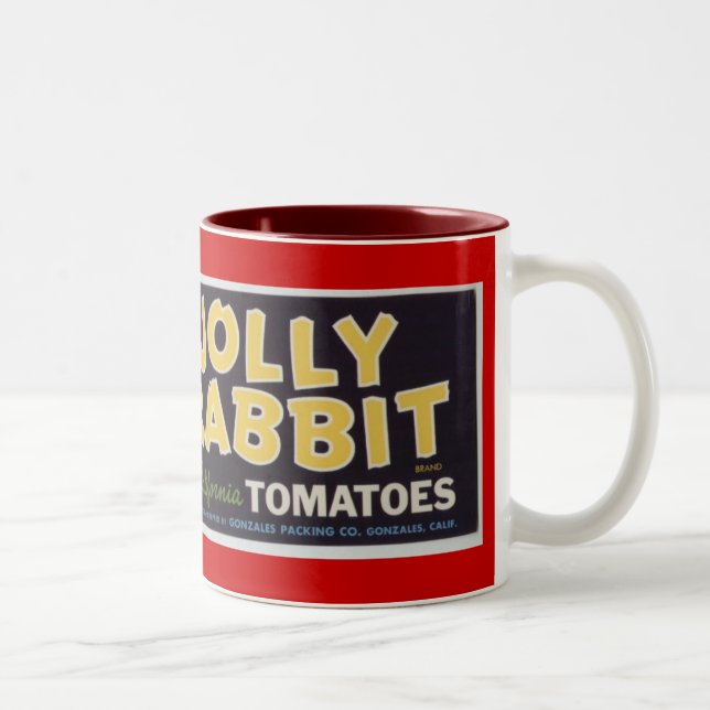 Taza Bicolor Tomates alegres del conejo (Derecha)