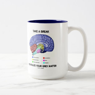 Taza Bicolor Tome una rotura revitalizan su materia gris (el