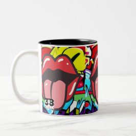 Taza Bicolor Tongue Twister