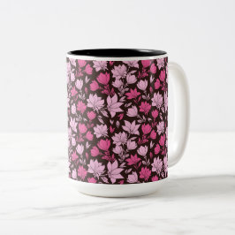 Taza Bicolor Tonos de la Magnolia rosa