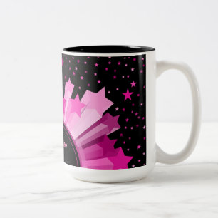 Taza Bicolor Tonos De La Mug De Starburst Rosa