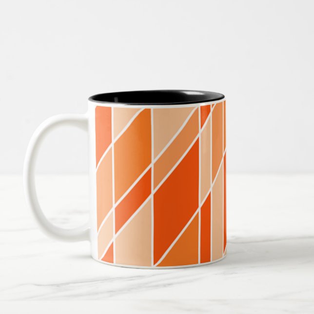 Taza Bicolor Tonos de Naranja (Izquierda)